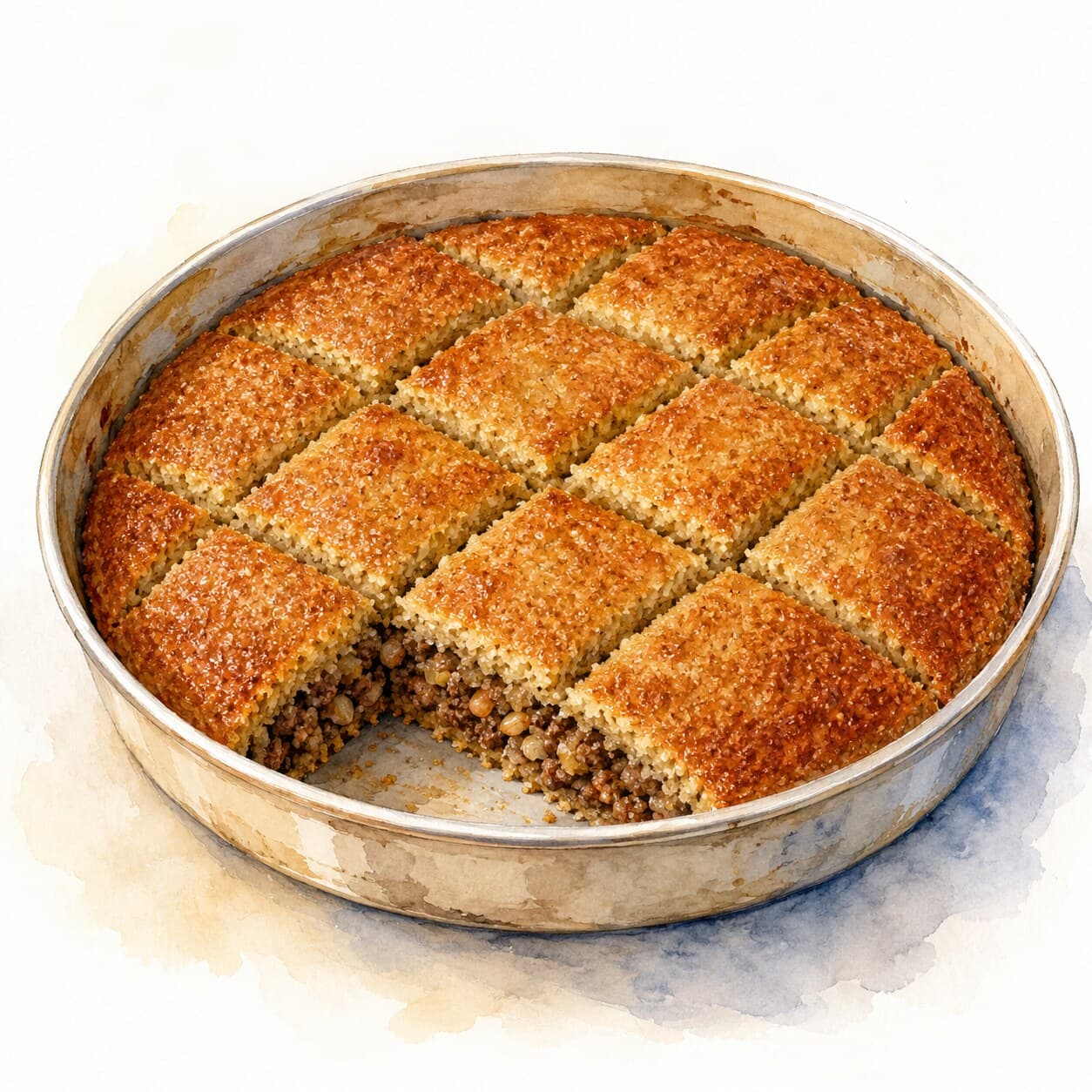 焼きキッベが美しく盛り付けられた画像