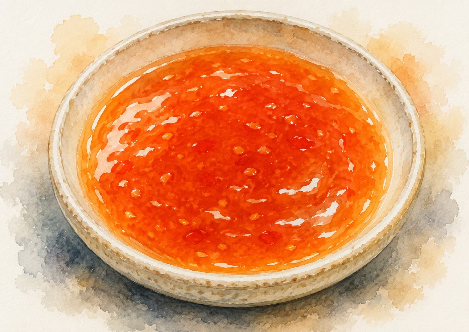 甘酢あんを使った料理のイラスト