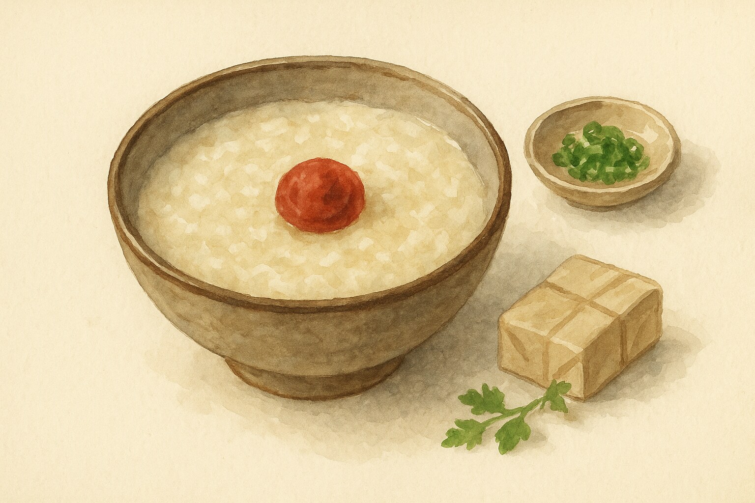 Okayu Rice Emage Riper Okayu (Japanese Rice Porridge) — Terumi Morita